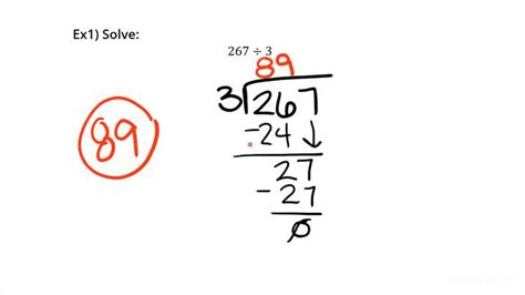 Dividing Multi Digit Numbers .